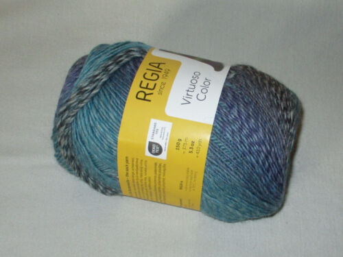 (63€/kg) 150gr REGIA Virtuoso Sockenwolle 6-fach/6-fädig Farbverlauf Sonderpr. - Picture 34 of 41
