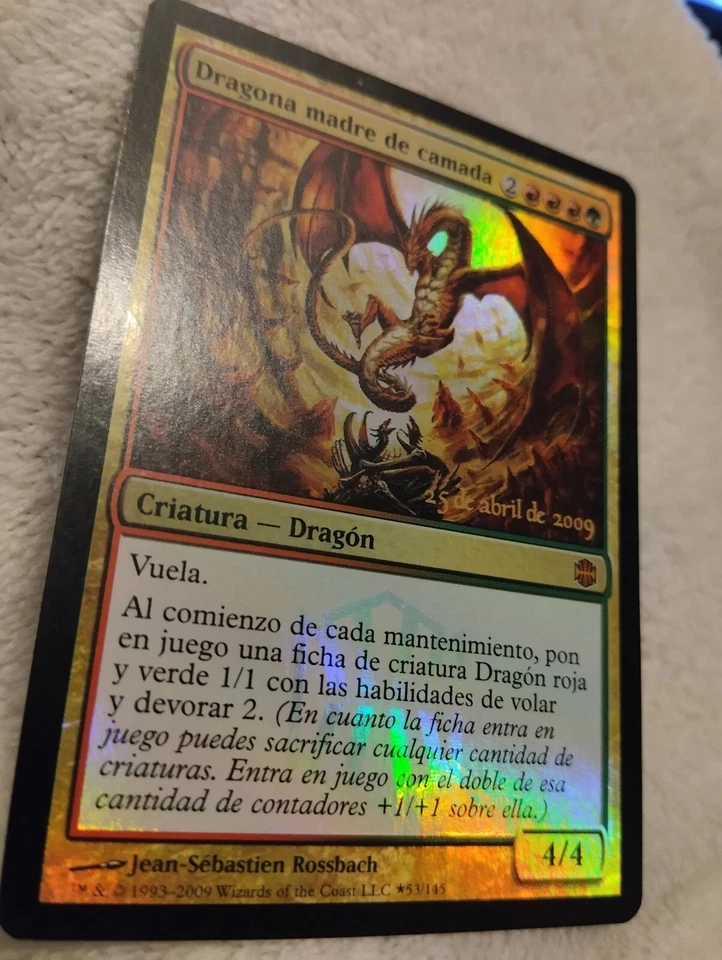MTG DRAGON BROODMOTHER (Dragona madre de camada) SPANISH Promo 2009 WOTC - Image 4 of 4