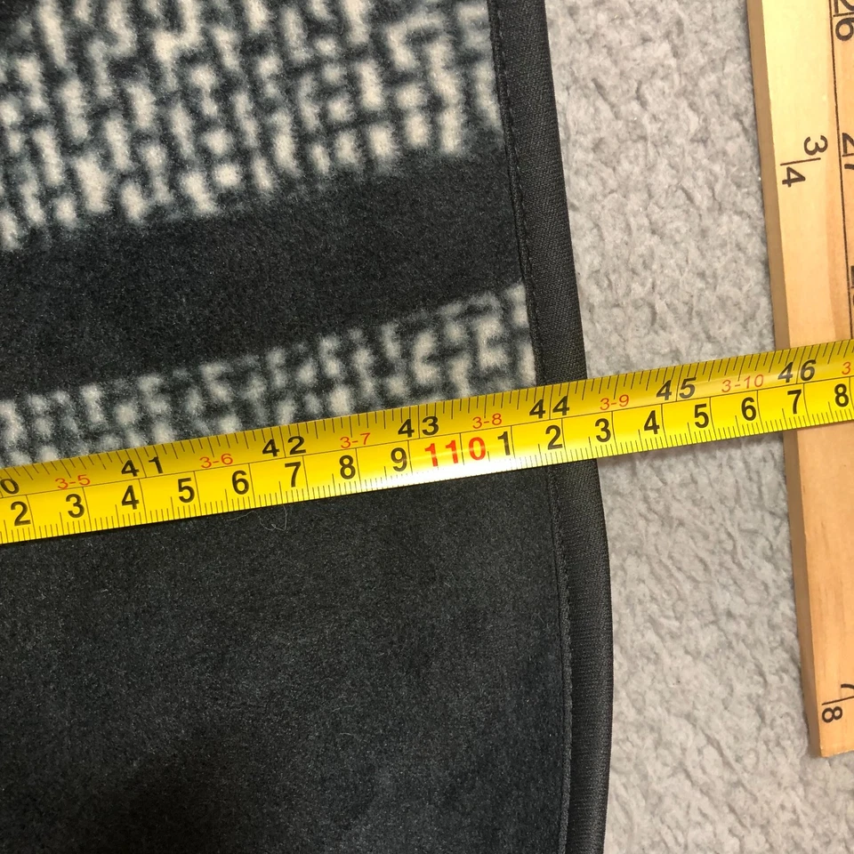 Ike Behar Talla Única Negro Con Gris. Poncho 100 Poly Cape Chal Envolvente Mujer Cálido Foto 3 de 4