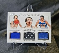 2013 Panini National Treasures Career Materials Trios Prime /99 Kiki Vandeweghe