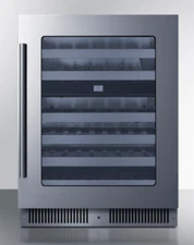 Summit 24" Dual Zone Premium Undercounter Built-In Wine Cooler, CL244WC2