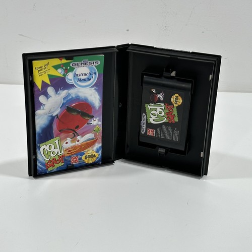 Cool Spot 7 Up Sega Genesis gioco originale autentico originale completo CIB - Foto 3 di 6