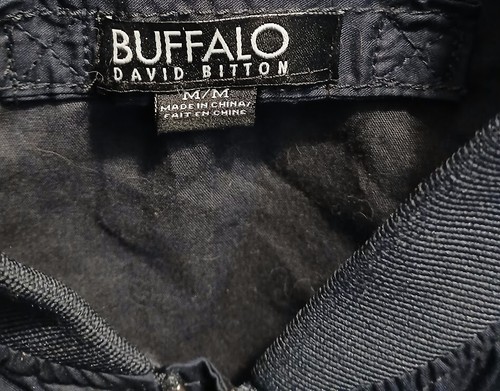 BUFFALO by DAVID BITTON Navy Blue Windbreaker Pilots Jacket womens M Full Zip up - Picture 6 of 7