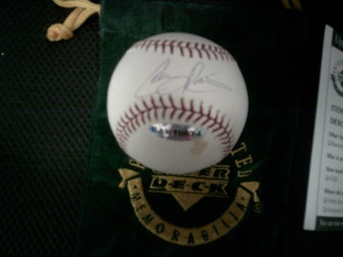 CERTIFICADO DE CUBIERTA SUPERIOR DE BÉISBOL COLBY RASMUS FIRMADO #994981 - Imagen 2 de 3