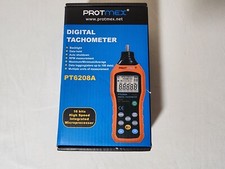 Protmex Digital Tachometer Orange/Black New (PT6208A)
