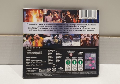 RITORNO AL FUTURO LA TRILOGIA DVD RARA EDIZIONE " TASCABILE " CARTONATA QUADRATA - Foto 2 di 7