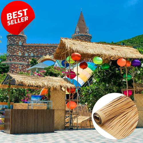 Cabaña Tiki mexicana zócalo de césped techo barra tiki hierba pato persiana para techo de paja - Imagen 5 de 12