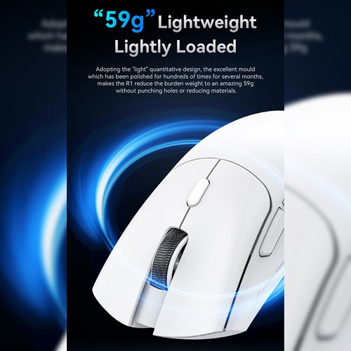Attack Shark R1 Bluetooth Gaming Mouse- 1000 Hz Polling Rate 18000 DPI (PAW3 GF - Photo 6/15