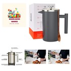 French Press with Thermometer - Insulated Coffee Press - Stainless Steel Coff...
