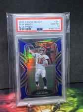 2020 Panini Select Tom Brady Blue Prizm #d /75 Bucs RC PSA 10 Gem Mint Pop 2