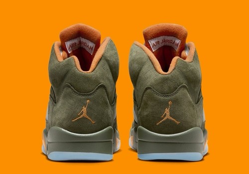 Nike Air Jordan 5 Retro ‘Olive’ (2024) Mens Size US 9-13 Casual Sneakers New✅ - Picture 5 of 9