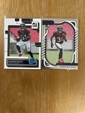 Dameon Pierce Rookie LOT (x2) Panini Absolute and Donruss Rated Rookie Texans RC