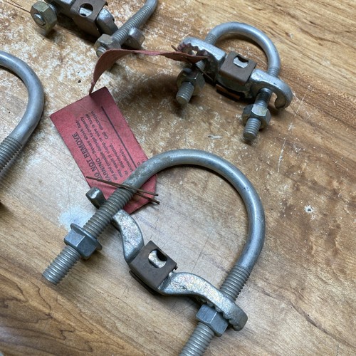 Lotto di 4 vecchi stock Thomas & Betts morsetto a terra per tubi acqua, idraulici - Foto 2 di 12