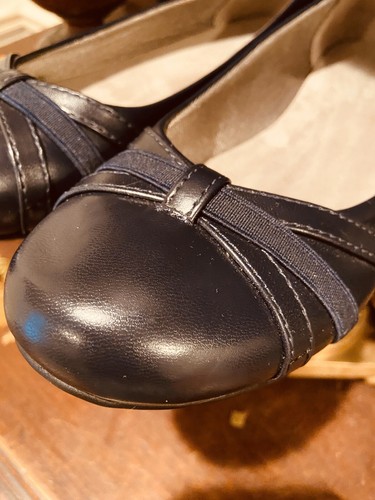 Life Stride Simply Comfort Navy Flats Wedge NWOT 10 Medium Blue - Picture 3 of 12