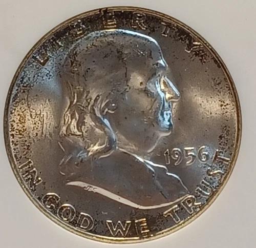 1956 P Franklin Half Dollar 50C NGC MS64 JBTr21