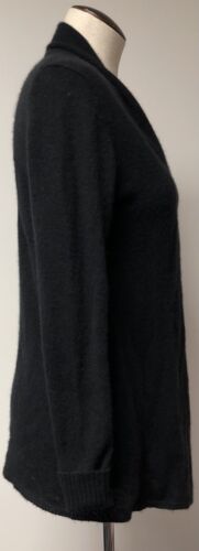 CÁRDIGAN ABIERTO 14TH & UNION 100 % CACHEMIR NEGRO PUNTO FINO SUÉTER MUJER TALLA S - Imagen 5 de 8