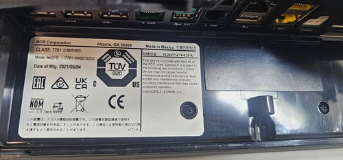 New NCR 7761 P1535 Touchscreen Terminal Display N3160 1.6Ghz, 8GB - No Stand/PSU - Picture 7 of 13