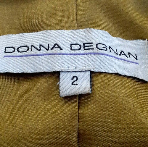 Donna Degnan Women's Jacket Faux Suede Green Size 2 - Picture 5 of 5