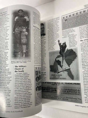 Virginia Tech Hokies 2000 Official Football Media Guide NCAA MICHAEL VICK COVER - Picture 11 of 24
