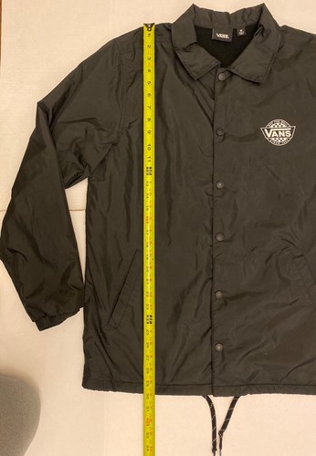 Men's Medium Vans Off The Wall  Windbreaker Jacket black  Skatewear Skateboard  - Picture 8 of 12