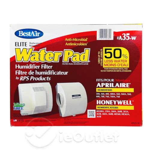 PACK de 2 filtros humidificadores antimicrobianos BestAir Water Pad ELITE Honeywell A35-W - Imagen 2 de 2