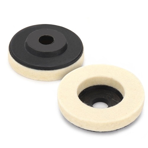 50mm/75mm Round Wool Buffing Angle Grinder Wheel Felt Polishing Disc Pad Kit - Picture 4 of 11