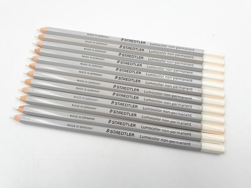 Caja de 12 unidades de lapices Staedtler lumocolor no permanente 108 blanco - Picture 3 of 5