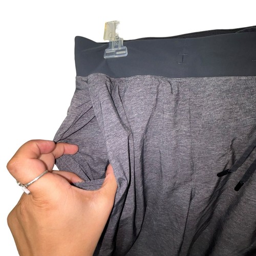 Large LuLuLemon T.H.E Luxtreme Liner Men’s Lined Gray Workout Athletic Shorts - Picture 8 of 17