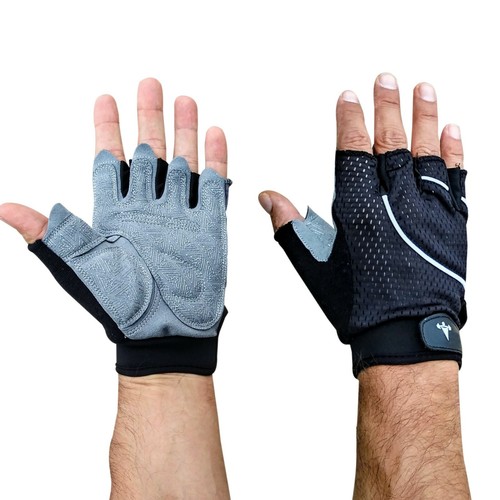 Guantes de espalda de malla para entrenamiento levantamiento de pesas Crossfit gimnasio entrenamiento agarre físico - Imagen 25 de 42