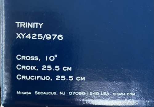 Mikasa Trinity 10" Kristall abgeschrägtes Kreuz XY425/976 - Bild 5 von 5