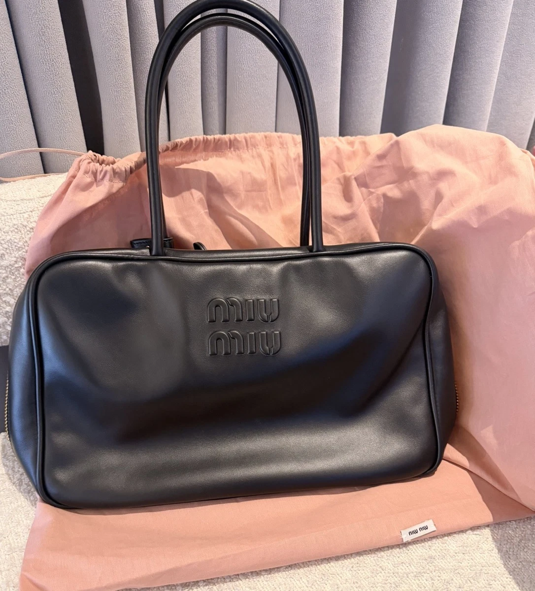 Miu Miu Zip Leather Exterior Bags & Handbags for Women for sale | eBay
