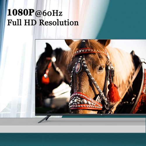 Adattatore VGA a HDMI 1080P@60Hz Convertitore VGA Maschio a HDMI Femmina Con 3,5 - Foto 5 di 12