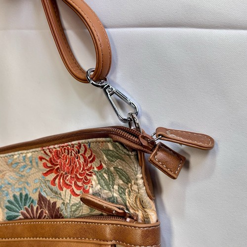 MULTI SAC Floral Crossbody Bag Multi Compartment Purse Adjustable Strap Colorful - Picture 20 of 23