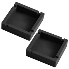 2Pcs Cigar Ashtray Silicone Unbreakable Cigarettes Ashtray Big with 4 Dual-us...