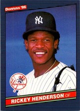 1986 Donruss #51 Rickey Henderson
