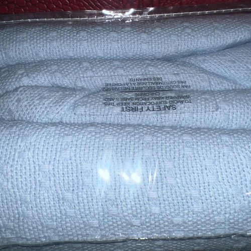 SFERRA Queen Blanket Corino Powder Blue New Cotton Portugal - Picture 2 of 4
