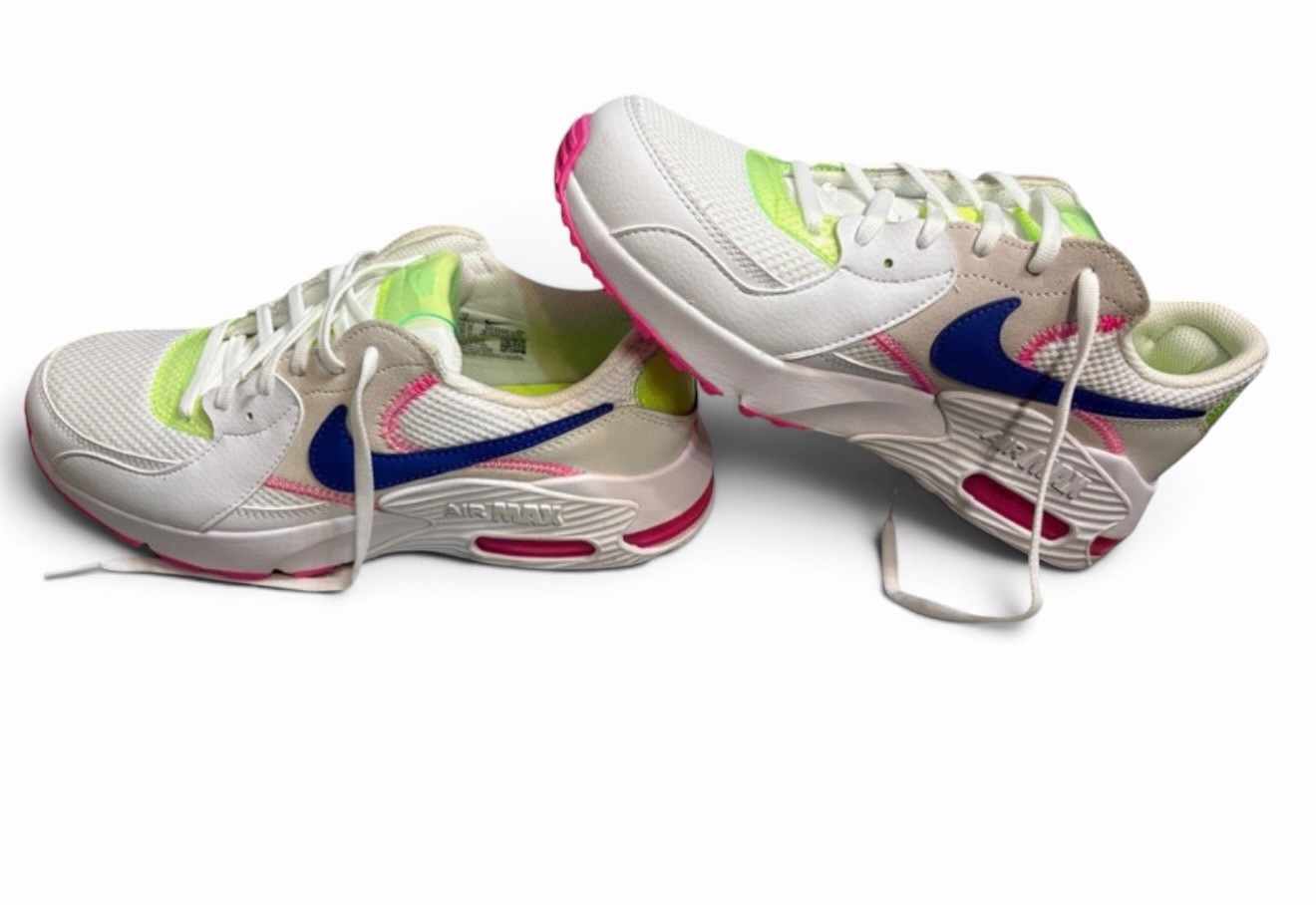 NEW Nike Air Max Excee AMD Women Athletic Sneakers Retro Neon Sz 7.5 Indigo Pink image 2