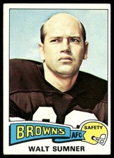 Walt Sumner 1975 Topps #137 Cleveland Browns EX