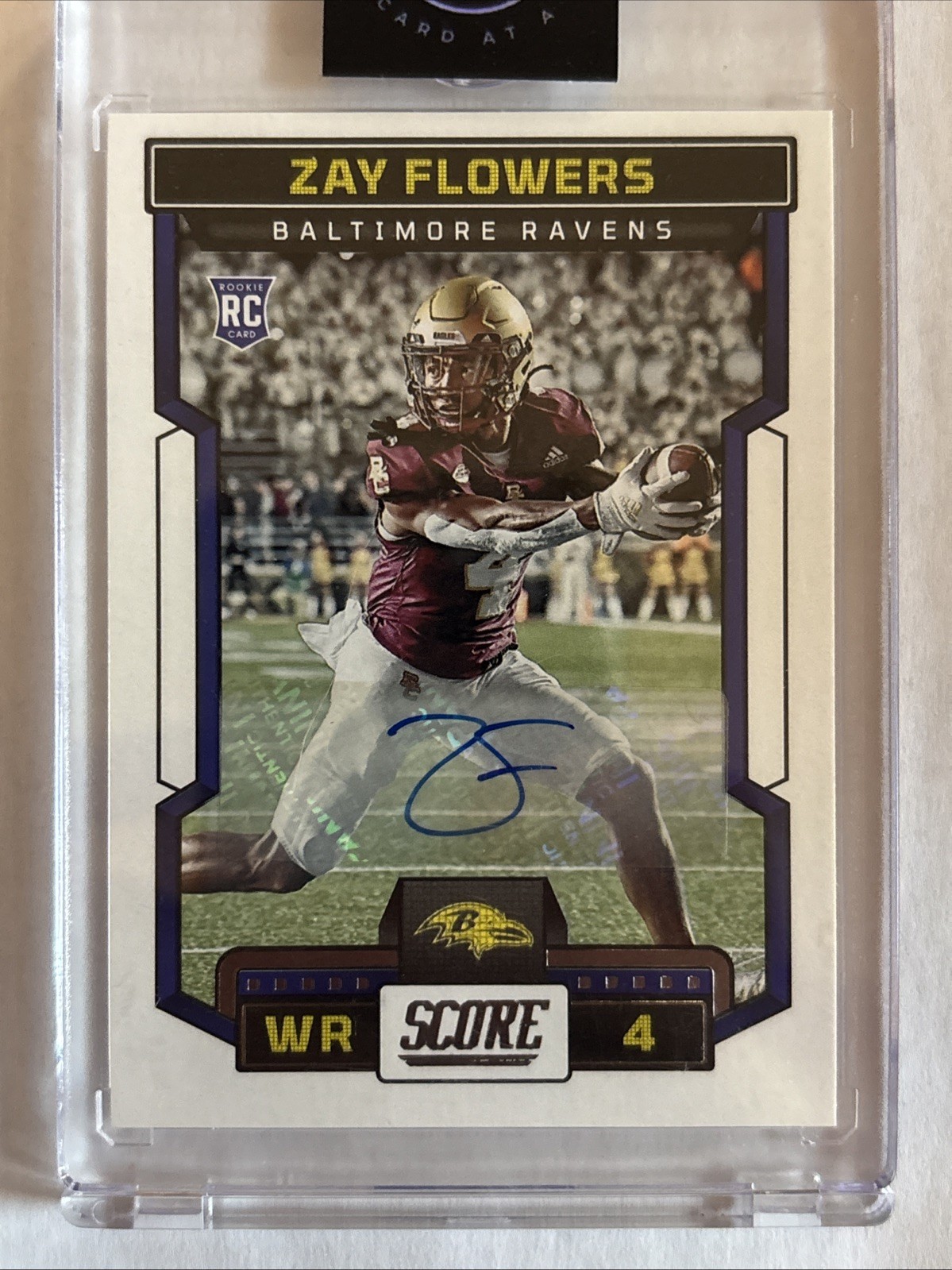 2023 Score - Rookies Zay Flowers #351 Signatures (AU, RC)