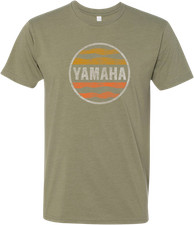 Yamaha Apparel Olive Green Yamaha Sunset T Shirt Small
