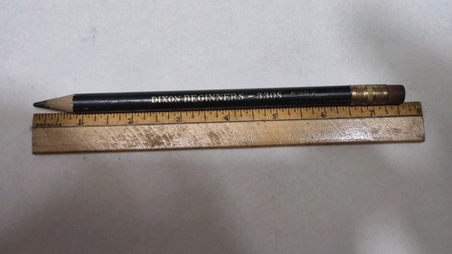 Lápiz de madera usado negro "DIXON BEGINNER'S ~ 3308 School/Supply" - Imagen 19 de 19