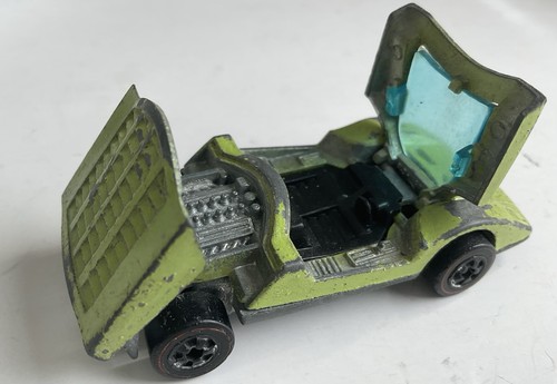 Hot Wheels Rare 1970 Ferrari 512 S Lime Green Enamel/ Free Shipping - Picture 2 of 6