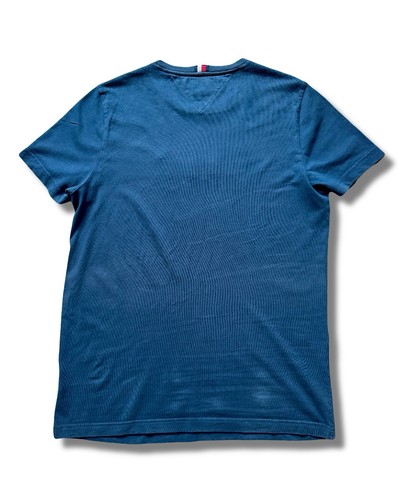 Tommy Hilfiger Blue Embroidered T-Shirt - Men’s Size UK Small - Picture 2 of 6