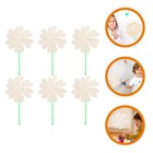  6Pcs Blank Pinwheel Unpainted Pinwheel DIY Painting Drawing Pinwheel for
