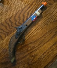 Vintage Parris Wood and Metal Flintlock Civil War Cap Gun Toy