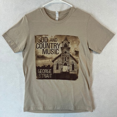 George Strait TS-Shirt "God and Country Music" Medium beige Country Musik Festival - Bild 1 von 16