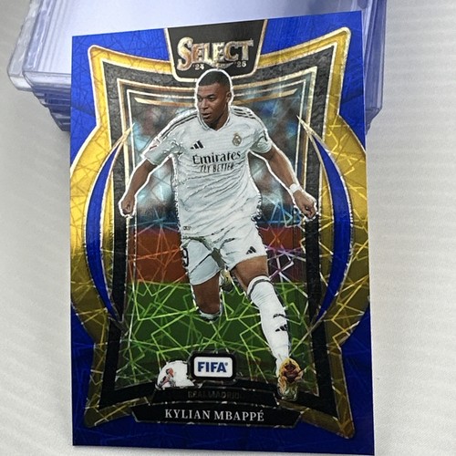 KYLIAN MBAPPE 2024-25 Panini Select FIFA **BLUE VELOCITY PRIZM TERRACE* R Madrid - Picture 3 of 3