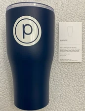 Pure Barre Summit Thermal Stainless Steel Tumbler 16.9 Oz Navy NEW