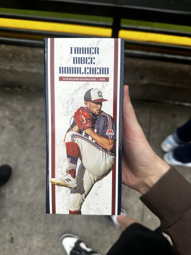 TANNER BIBEE CLEVELAND GUARDIANS BOBBLEHEAD SGA 5/31/25