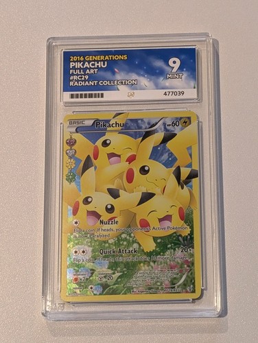 Pikachu graded ACE 9 for sale on eBay